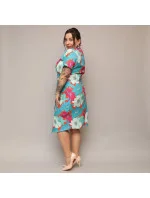 dámské květované šaty v délce ke kolenům model 20070198 - Moon