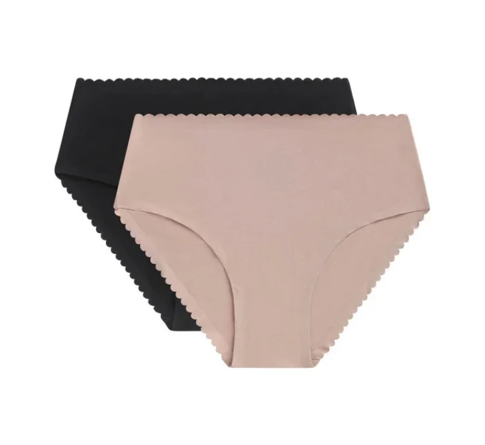 Dámske boxerky 2ks DIM BODY TOUCH HIGHWAIST BRIEF - DIM - čierne