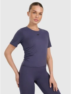 Dámsky rýchloschnúci top na jogu a pilates 4F 4FWAW25TFTSF1524-31S