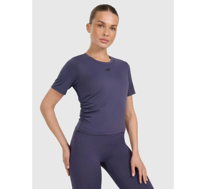 Dámsky rýchloschnúci top na jogu a pilates 4F 4FWAW25TFTSF1524-31S Dámsky rýchloschnúci top na jogu a pilates 4F 4FWAW25TFTSF1524-31S