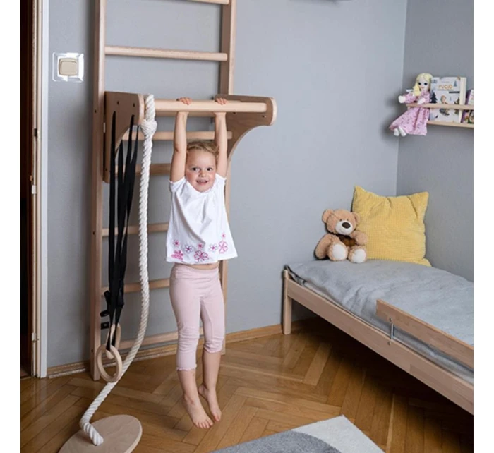 Rebrík s drevenou tyčou a príslušenstvom BENCHK 112+A204 detské