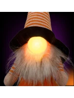 DEKORATÍVNA FIGÚRKA NA TEKVICI 35CM LED HALLOWEEN ČIERNA