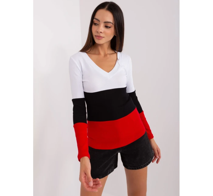 Bluzka RV BZ biało czerwony model 21755179 - FPrice Bluzka RV BZ biało czerwony model 21755179 - FPrice