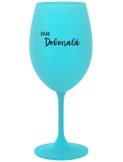 Ms. Perfect - tyrkysový pohár na víno 350 ml