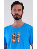 Pánské pyžamo šortky Méďa Happy Pánské pyžamo šortky Méďa Happy