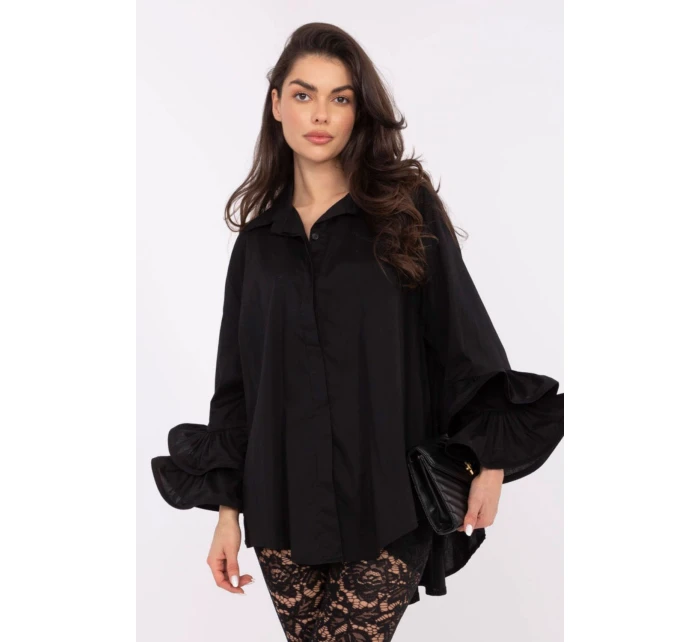 Košeľa s dlhým rukávom model 222316 Taliansko Moda Košeľa s dlhým rukávom model 222316 Taliansko Moda