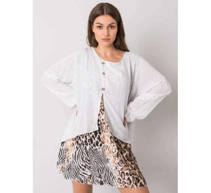 Šaty DHJ SK 21451.50 bielych