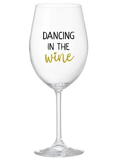 DANCING IN THE WINE - číry pohár na víno 350 ml
