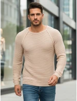 Pánsky béžový pulóver WX1578