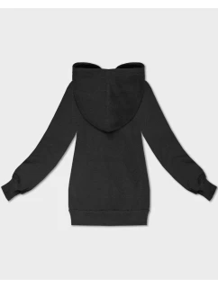 Dámská rozepínací mikina v grafitové barvě s kapucí model 21395726 - S'WEST