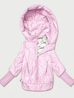 Dámská tenká bunda s manžetami růžová model 22324731 - S'WEST