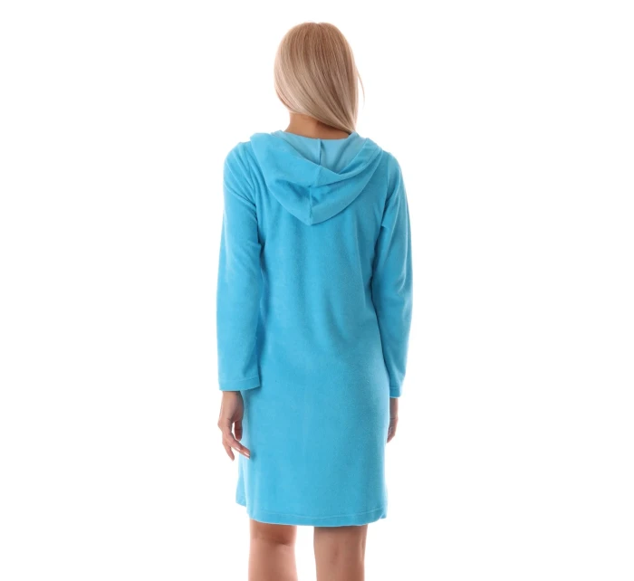 Dámsky župan Bari s kapucňou 3864 blue atoll - Vestis