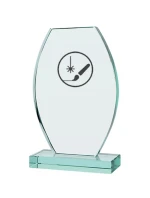 Gravírovaná sklenená trofej s puzdrom + náplň farby