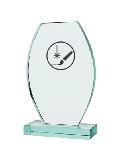 Gravírovaná sklenená trofej s puzdrom + náplň farby