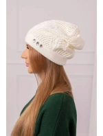 Dámská čepice  ecru model 18752375 - K-Fashion