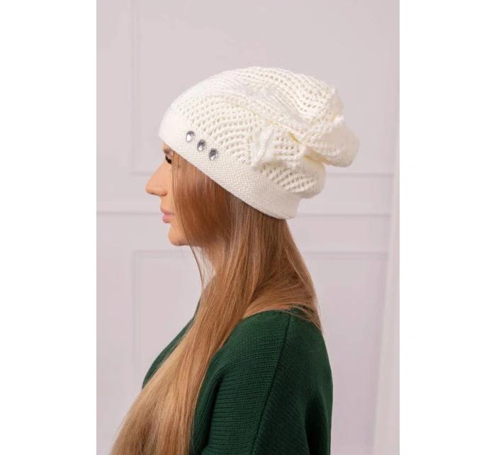 Dámská čepice  ecru model 18752375 - K-Fashion