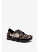 Dámské vzorované polobotky model 21659472 Černé - Maciejka