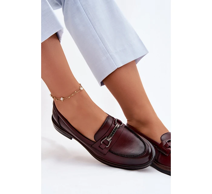 Kožené dámské mokasyny Vinceza 39983 Hnědé
