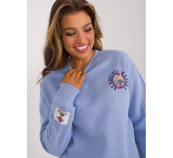 Mikina D10600T02568D svetlo modrá