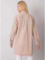 Košile EM KS model 16226190 béžová - FPrice Košile EM KS model 16226190 béžová - FPrice