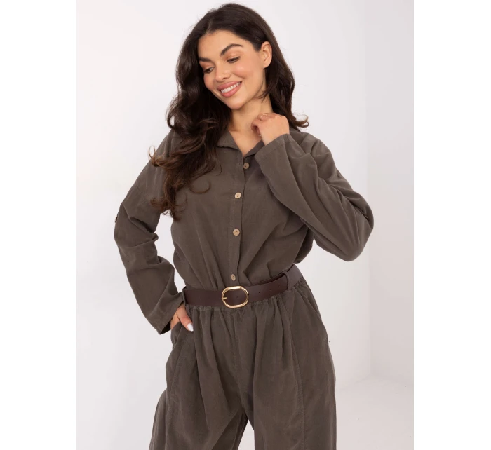 Koszula IT KS model 21749863 ciemny khaki - FPrice