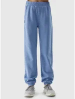 Dívčí tepláky typu jogger 4F - denim Dívčí tepláky typu jogger 4F - denim