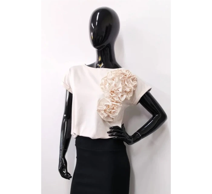 model 21048247 BLOUSE - OFF PINK model 21048247 BLOUSE - OFF PINK