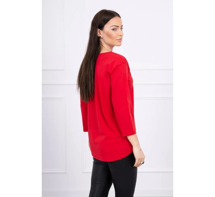 Halenka s potiskem Originální červená Halenka s potiskem Originální červená