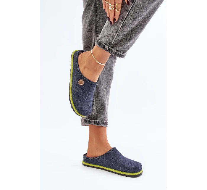 Dámské domácí obuv Pantofle Modré model 21677408 - Inblu