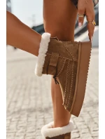 Semišové dámské zimní boty s ozdobnými Big Star Camel model 21708676 - Big Star Shoes