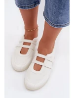 Sportovní dámské baleríny S Paskami Bílé Farvessa