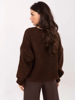 Sweter MI SW model 21365547 ciemny brązowy - FPrice