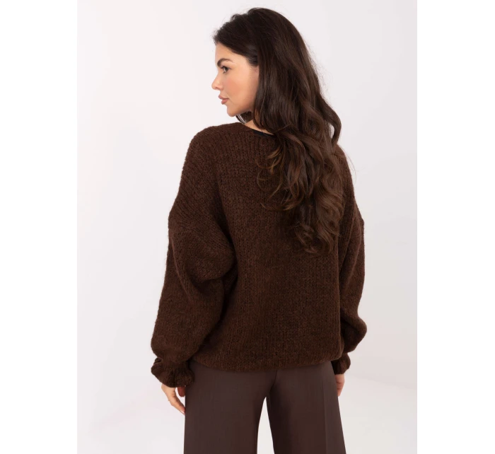 Jumper MI SW 0904.82 tmavohnedý Jumper MI SW 0904.82 tmavohnedý