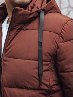 Pánská prošívaná zimní bunda s kapucí šedá Dstreet model 21991480 - FashionStreet