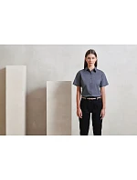 PR 302 Popelínová halenka s krátkým rukávem model 22482882 navy - Premier PR 302 Popelínová halenka s krátkým rukávem model 22482882 navy - Premier