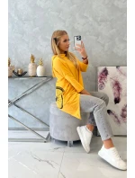 Horčicová mikina na bicykel s potlačou Horčicová mikina na bicykel s potlačou