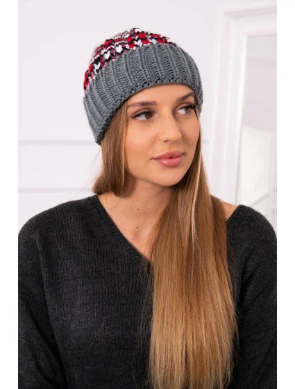 Dámská čepice Iris tmavě model 18751789 - K-Fashion Dámská čepice Iris tmavě model 18751789 - K-Fashion