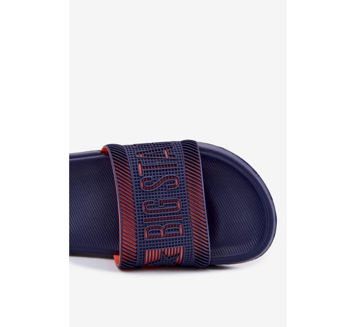 Męskie Klapki Big Star RR174A052 Granatowe