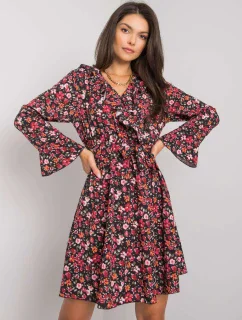 Šaty DHJ SK 13891A.71P čierno-červené