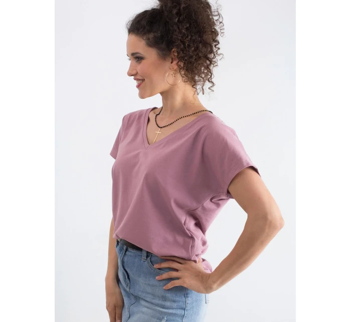 Tričko RV TS 4832.19P tmavoružové Tričko RV TS 4832.19P tmavoružové