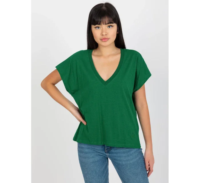 Dámské tričko TW TS model 18116252 tmavě zelená - FPrice Dámské tričko TW TS model 18116252 tmavě zelená - FPrice