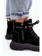 Dámska zateplená semišová členková obuv Jailina Trapper Dámska zateplená semišová členková obuv Jailina Trapper