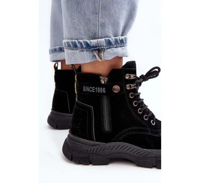 Dámska zateplená semišová členková obuv Jailina Trapper Dámska zateplená semišová členková obuv Jailina Trapper