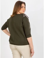 Dámska blúzka EM BZ HW 20 478.42P Khaki tmavozelená - FPrice