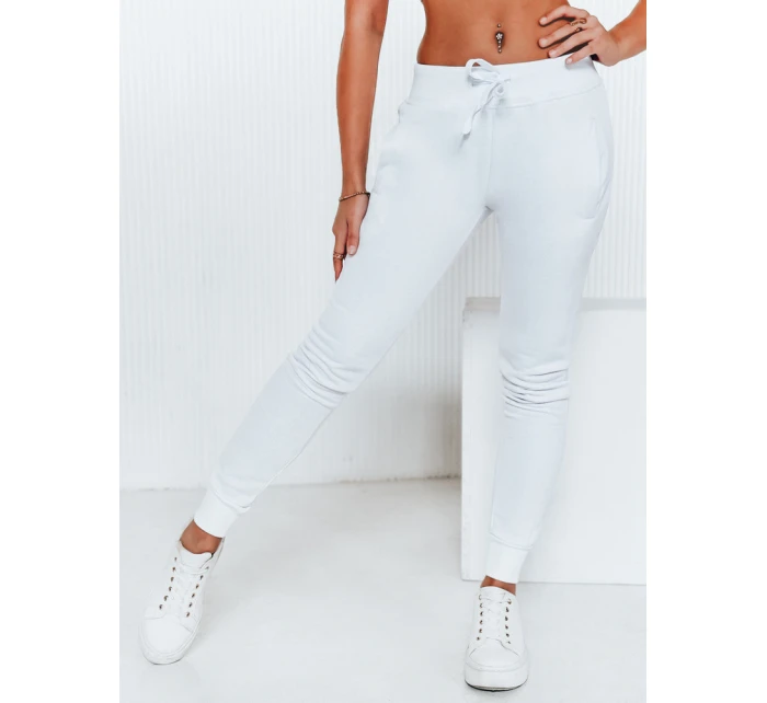 Dámske tepláky FITS biele UY0134