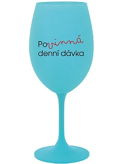 MUST HAVE DENNÝ DARČEK - tyrkysový pohár na víno 350 ml