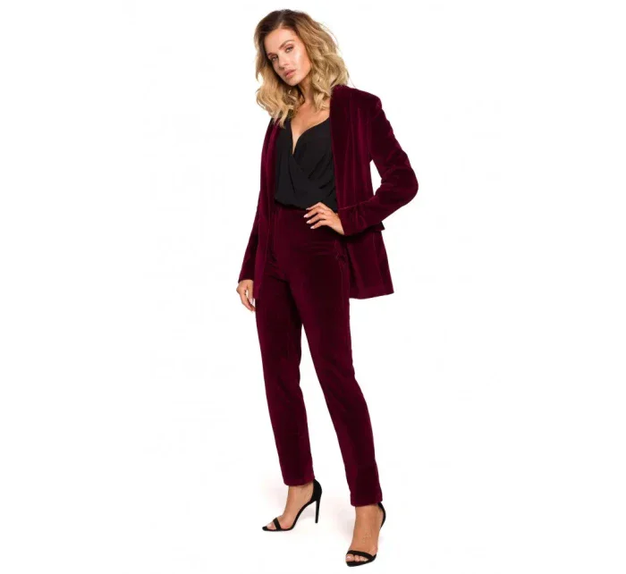 Zamatové sako s gombíkom M643 - Moe Zamatové sako s gombíkom M643 - Moe