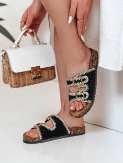 Dámske korkové žabky KORKARTA black FashionStreet ZY0893