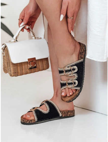 Dámské korkové žabky black Dstreet model 21988408 - FashionStreet