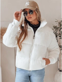 Dámská krátká zimní prošívaná bunda bílá Dstreet model 21990563 - FashionStreet